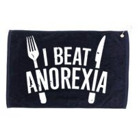 I Beat Anorexia Grommeted Golf Towel