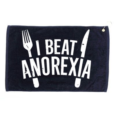 I Beat Anorexia Grommeted Golf Towel