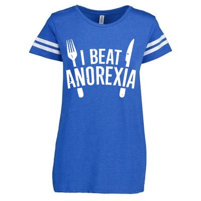 I Beat Anorexia Enza Ladies Jersey Football T-Shirt