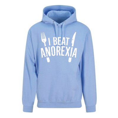 I Beat Anorexia Unisex Surf Hoodie