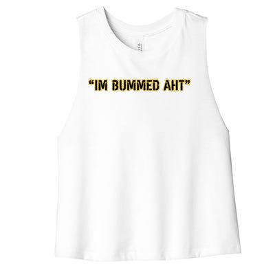 Im Bummed Aht Women's Racerback Cropped Tank