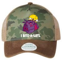 I Bite A Lot Axolotl Funny Halloween Vampire Legacy Tie Dye Trucker Hat