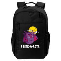 I Bite A Lot Axolotl Funny Halloween Vampire Backpack