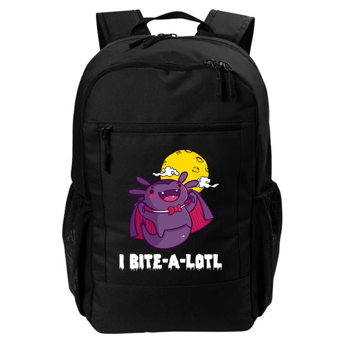I Bite A Lot Axolotl Funny Halloween Vampire Backpack