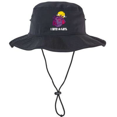 I Bite A Lot Axolotl Funny Halloween Vampire Bucket Hat