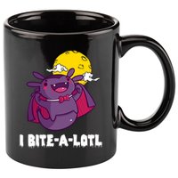 I Bite A Lot Axolotl Funny Halloween Vampire 11oz C Handle Ceramic Mug