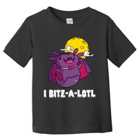 I Bite A Lot Axolotl Funny Halloween Vampire Toddler T-Shirt