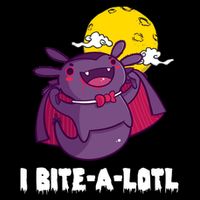 I Bite A Lot Axolotl Funny Halloween Vampire Toddler T-Shirt