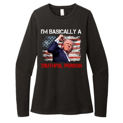 IM Basically A Truthful Person Womens CVC Long Sleeve Shirt