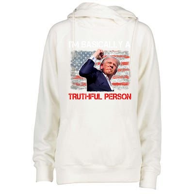 IM Basically A Truthful Person Womens Funnel Neck Pullover Hood