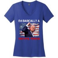 IM Basically A Truthful Person Women's V-Neck T-Shirt