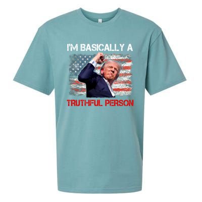 IM Basically A Truthful Person Sueded Cloud Jersey T-Shirt