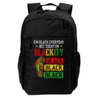 IM Blackity African Black Power Juneteenth Black Everyday Daily Commute Backpack