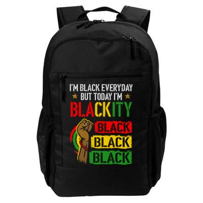 IM Blackity African Black Power Juneteenth Black Everyday Daily Commute Backpack