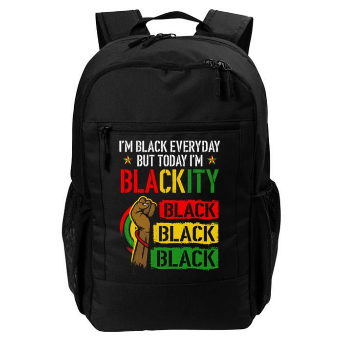 IM Blackity African Black Power Juneteenth Black Everyday Daily Commute Backpack