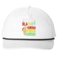 IM Blackity African Black Power Juneteenth Black Everyday Snapback Five-Panel Rope Hat