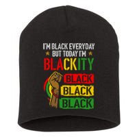 IM Blackity African Black Power Juneteenth Black Everyday Short Acrylic Beanie