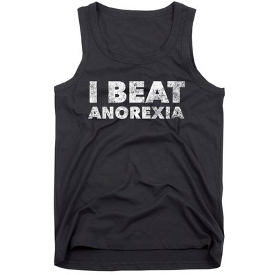 I Beat Anorexia Awareness Tank Top