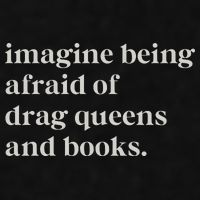 Imagine Being Afraid Of Drag Queens And Books Ladies PosiCharge Tri-Blend Wicking Tank
