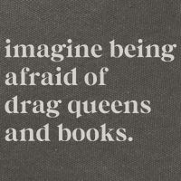 Imagine Being Afraid Of Drag Queens And Books Cotton Canvas Backpack