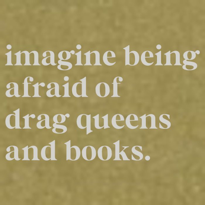 Imagine Being Afraid Of Drag Queens And Books Garment-Dyed Women's Muscle Tee