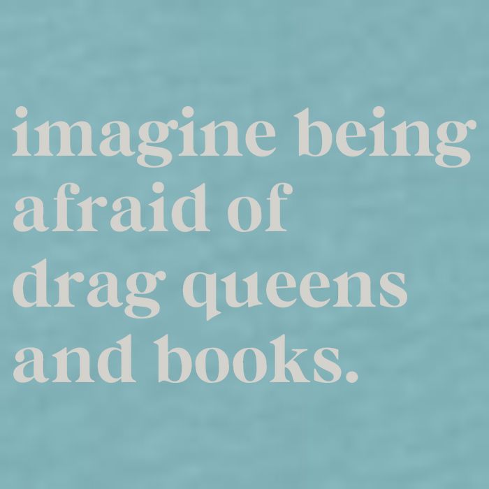 Imagine Being Afraid Of Drag Queens And Books Sueded Cloud Jersey T-Shirt