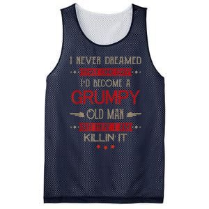 I'd Become A Grumpy Old Man Mesh Reversible Basketball Jersey Tank