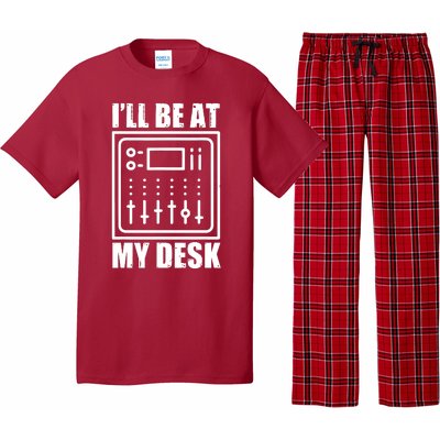 Ill Be At My Desk Sound Technician Pajama Set