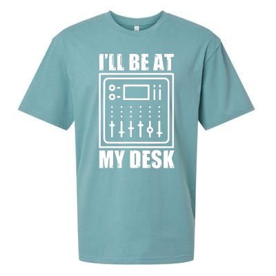 Ill Be At My Desk Sound Technician Sueded Cloud Jersey T-Shirt