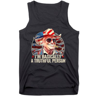 IM Basically A Truthful Person Trump Says Election Quotes Tank Top