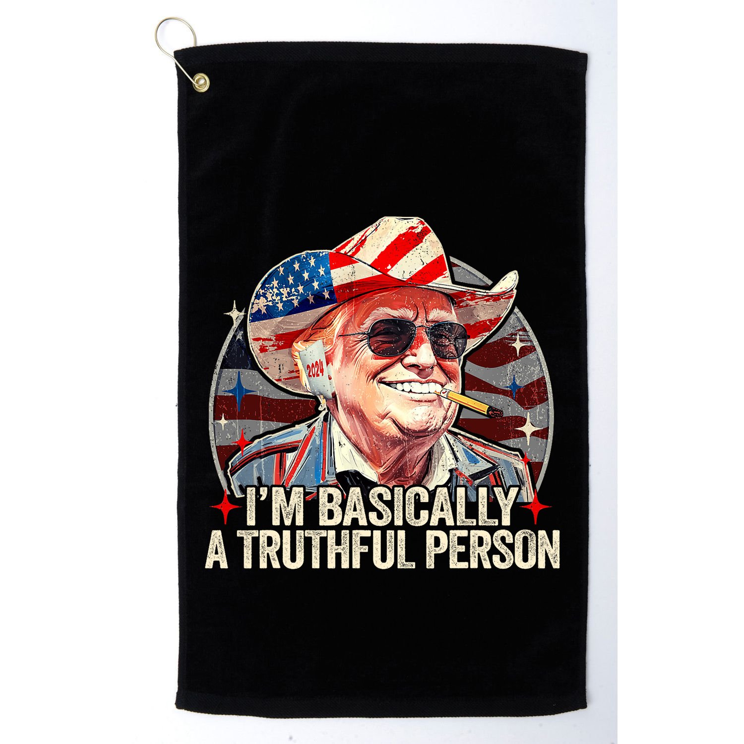 IM Basically A Truthful Person Trump Says Election Quotes Golf Towel