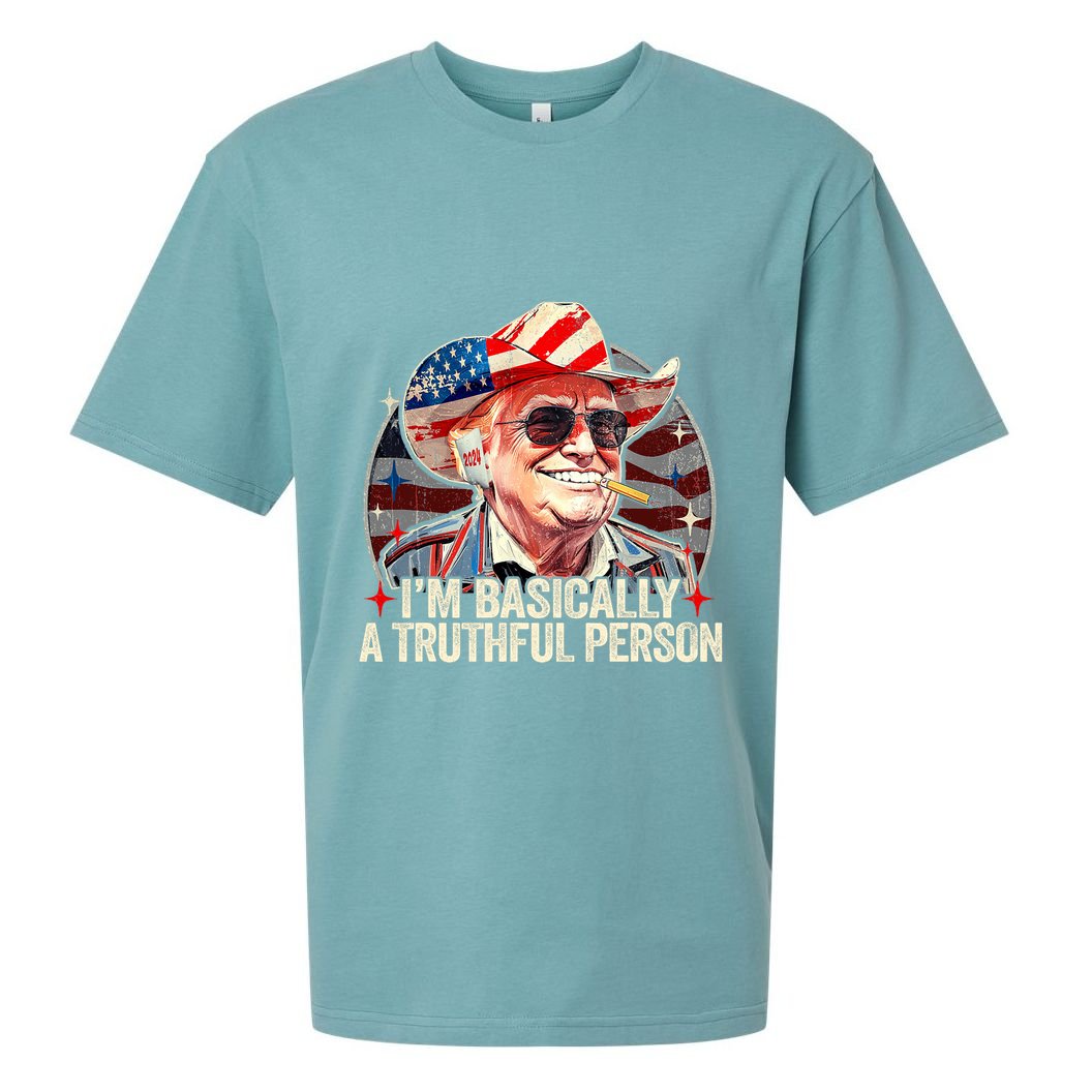 IM Basically A Truthful Person Trump Says Election Quotes Sueded Cloud Jersey T-Shirt