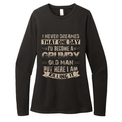 ID Become A Grumpy Old Man Grumpy Womens CVC Long Sleeve Shirt