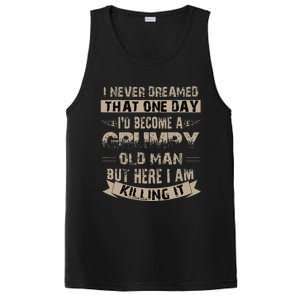 ID Become A Grumpy Old Man Grumpy PosiCharge Competitor Tank