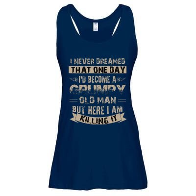 ID Become A Grumpy Old Man Grumpy Ladies Essential Flowy Tank