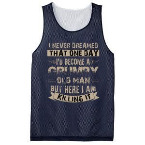 ID Become A Grumpy Old Man Grumpy Mesh Reversible Basketball Jersey Tank