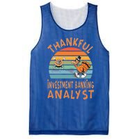 Investt Banking Analyst Job Funny Thanksgiving Gift Mesh Reversible Basketball Jersey Tank