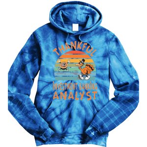 Investt Banking Analyst Job Funny Thanksgiving Gift Tie Dye Hoodie