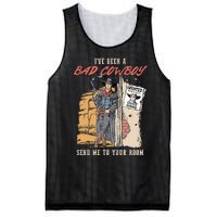 IVe Been A Bad Cowboy Send Me To Your Room Mesh Reversible Basketball Jersey Tank