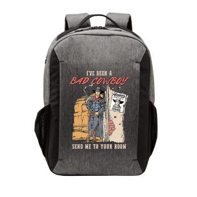 IVe Been A Bad Cowboy Send Me To Your Room Vector Backpack