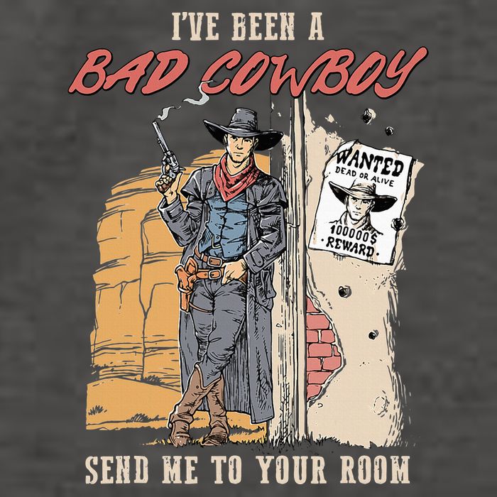 IVe Been A Bad Cowboy Send Me To Your Room Vector Backpack
