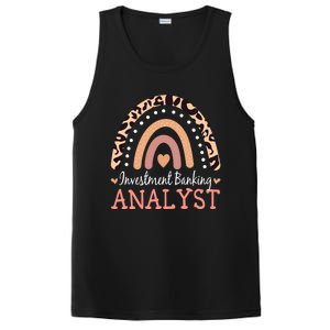 Investt Banking Analyst Leopard Rainbow Appreciation Gift PosiCharge Competitor Tank