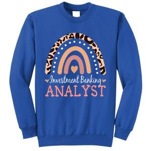 Investt Banking Analyst Leopard Rainbow Appreciation Gift Sweatshirt