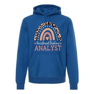 Investt Banking Analyst Leopard Rainbow Appreciation Gift Premium Hoodie