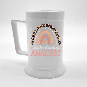 Investt Banking Analyst Leopard Rainbow Appreciation Gift Beer Stein