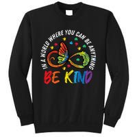 Infinity Butterfly Awareness Be Kind Autism Sweatshirt