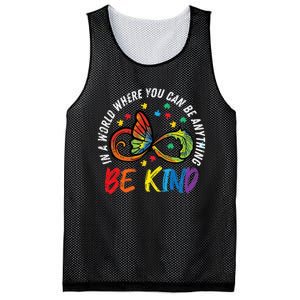 Infinity Butterfly Awareness Be Kind Autism Mesh Reversible Basketball Jersey Tank