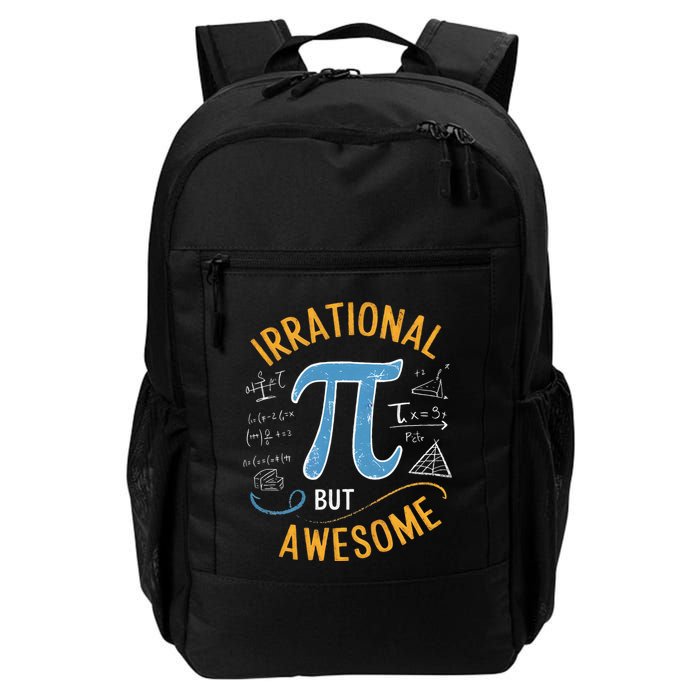 Irrational But Awesome Funny Pi Day Spiral Pi Math .Png Daily Commute Backpack