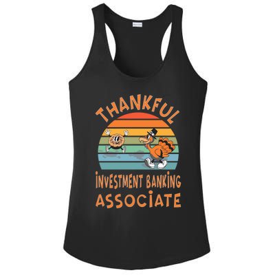 Investt Banking Associate Job Funny Thanksgiving Great Gift Ladies PosiCharge Competitor Racerback Tank