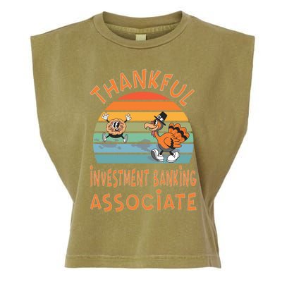 Investt Banking Associate Job Funny Thanksgiving Great Gift Garment-Dyed Women's Muscle Tee